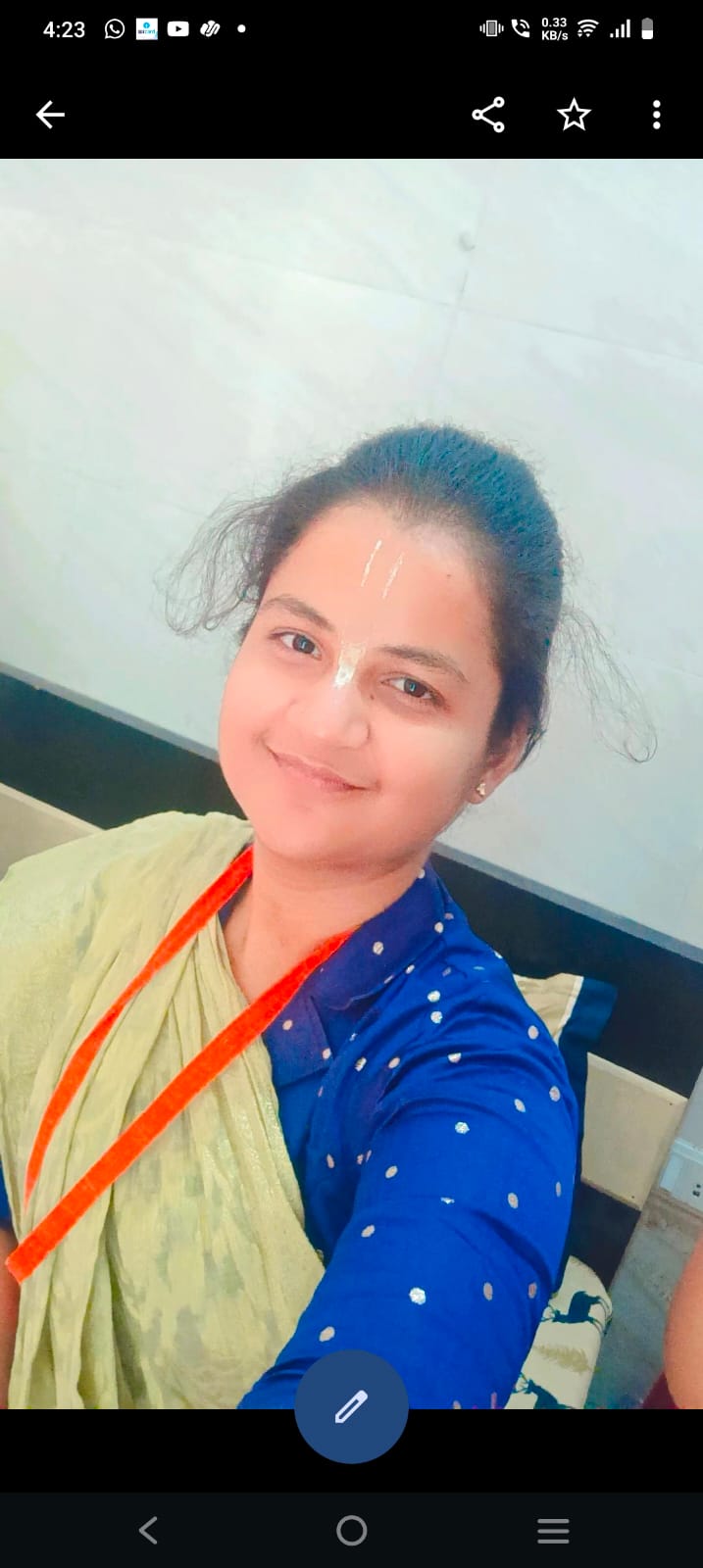 Female Krishna-conscious Cho profile from Patna on Hare Krishna Marriage additional photo